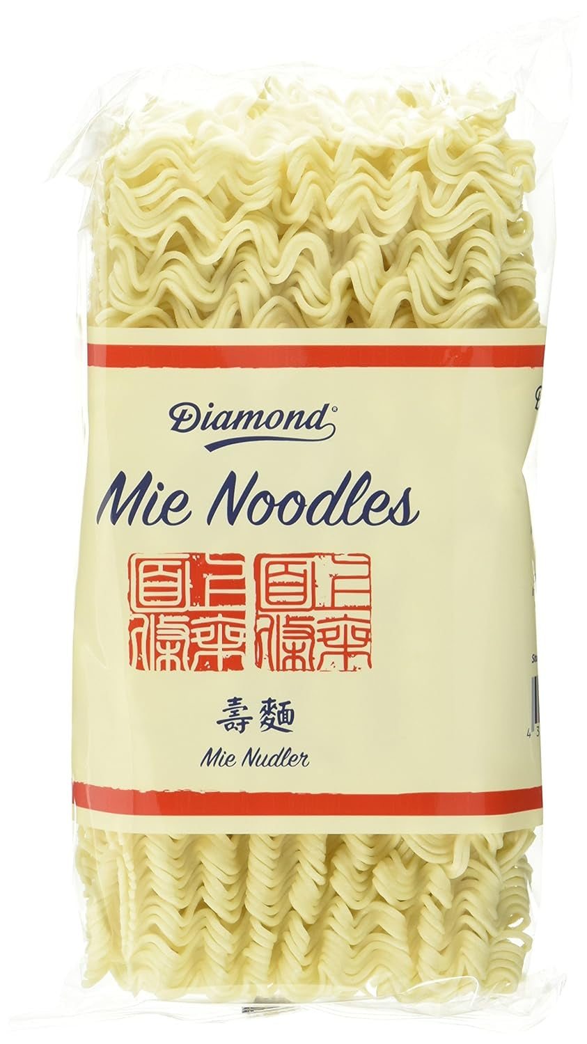 DIAMOND Mie Noodles, pšeničné nudle bez vajec, rychlá a snadná příprava, vegetariánské - 8 x 250 g