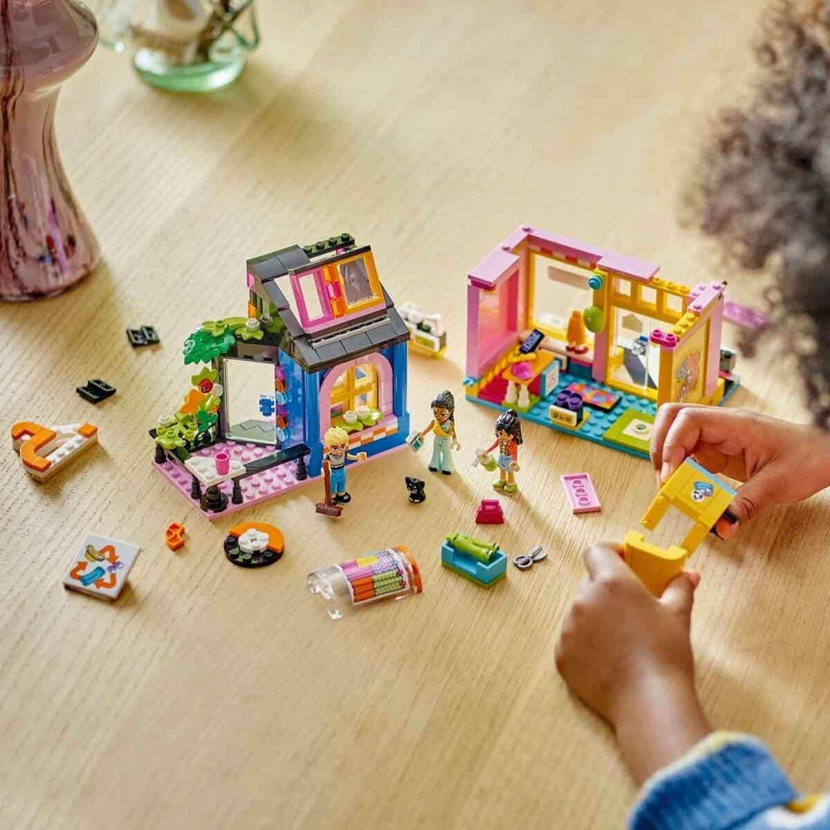 Stavebnice LEGO Friends Vintage Fashion Store pro děti s hračkářstvím, figurkami a kočkou, model na hraní rolí pro sociálně-emocionální rozvoj, dárek pro 6leté dívky a chlapce 42614 Stavebnice Besuche den LEGO-Store