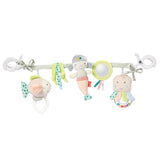 Fehn Baby pojízdný řetěz Panda Baby Mobile - dětský pojízdný řetízek s roztomilými figurkami - flexibilní závěsná hračka pro miminko - hračka do kočárku pro miminka a batolata od 0+ měsíců Baby Toys Naty Shop Toddlers