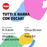 Plyšová hračka - Tutti a Nanna s Oscarem! - Příběhy a zvukové pohádky pro děti od 10 měsíců - K poslechu s příběhy, italská verze Jucarii Bebe Naty Shop