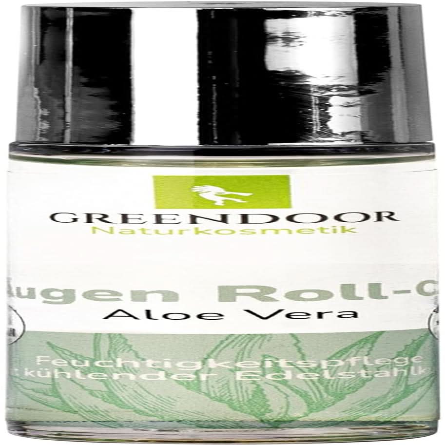 GREENDOOR Eye Roll-On Aloe Vera, přírodní oční sérum proti vráskám, 10 ml Cosmetics and Beauty Naty Shop