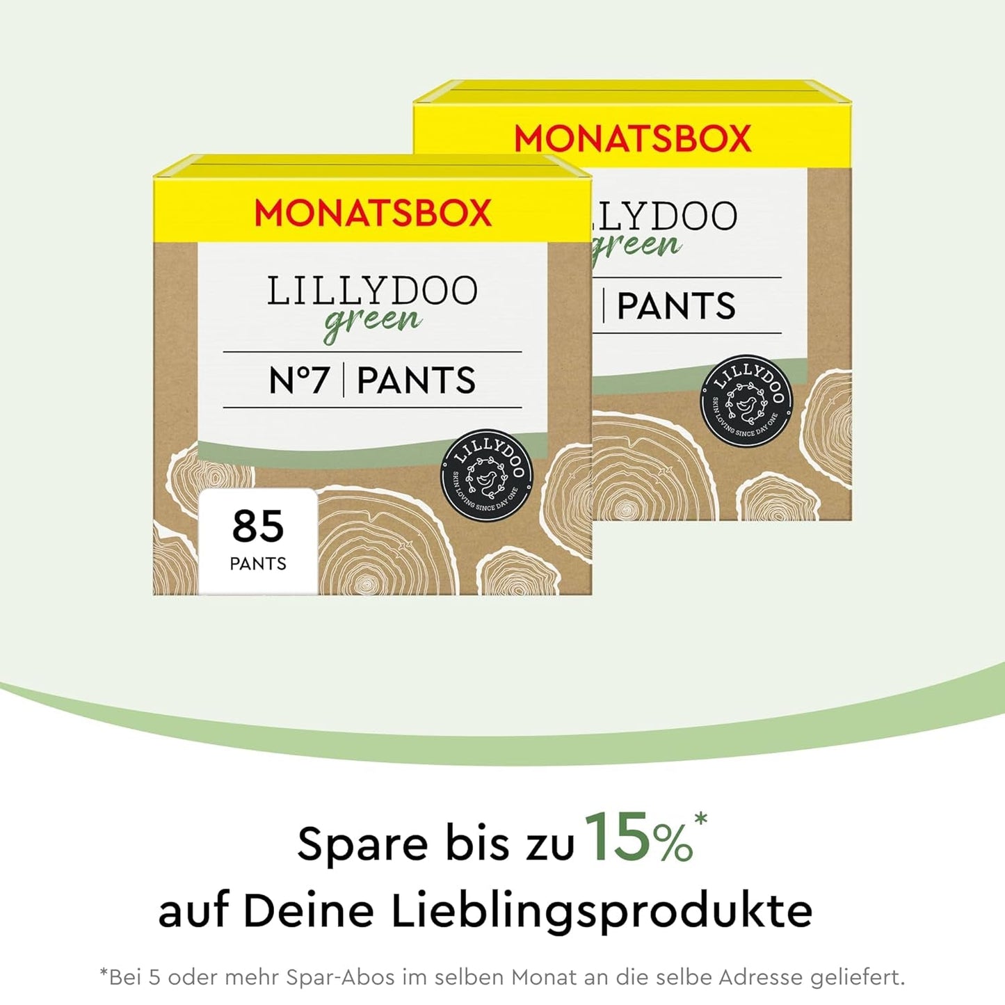 LILLYDOO Eco Pants Velikost 7 (17+ kg) Měsíční balení (85 kusů)