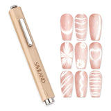 SAVILAND 4X Hochfester Magnet pro kočičí oči pro Nagel: Magnet na nehty 3 v 1 Rund Lange Streifenperle N35 Neodym Ultra Strong Magnet Für Nagellack Präzise 3S Formung Gel pro kočičí oči Nagellack Magnet Magnetstift