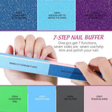 FANDAMEI 20 Stücke Buffer Für Nagel, Nagelfilen Für Gelnägel, Profi Nagelfeile 100/180, Polierfeile Fingernägel, Filen Für Gelnägel, Manikúra & Pedikúra Set
