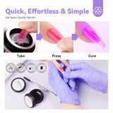 SAVILAND Fester Nagelkleber Gel: 30-Tage Lang Anhaltender Silnější Nagelkleber Für Press on Nails Falsche Nagelspitzen 15Ml U V Nagelkleber 3D Gel-Nagelkunst-Kleber Für Verwendung Im Salon Zu Hause