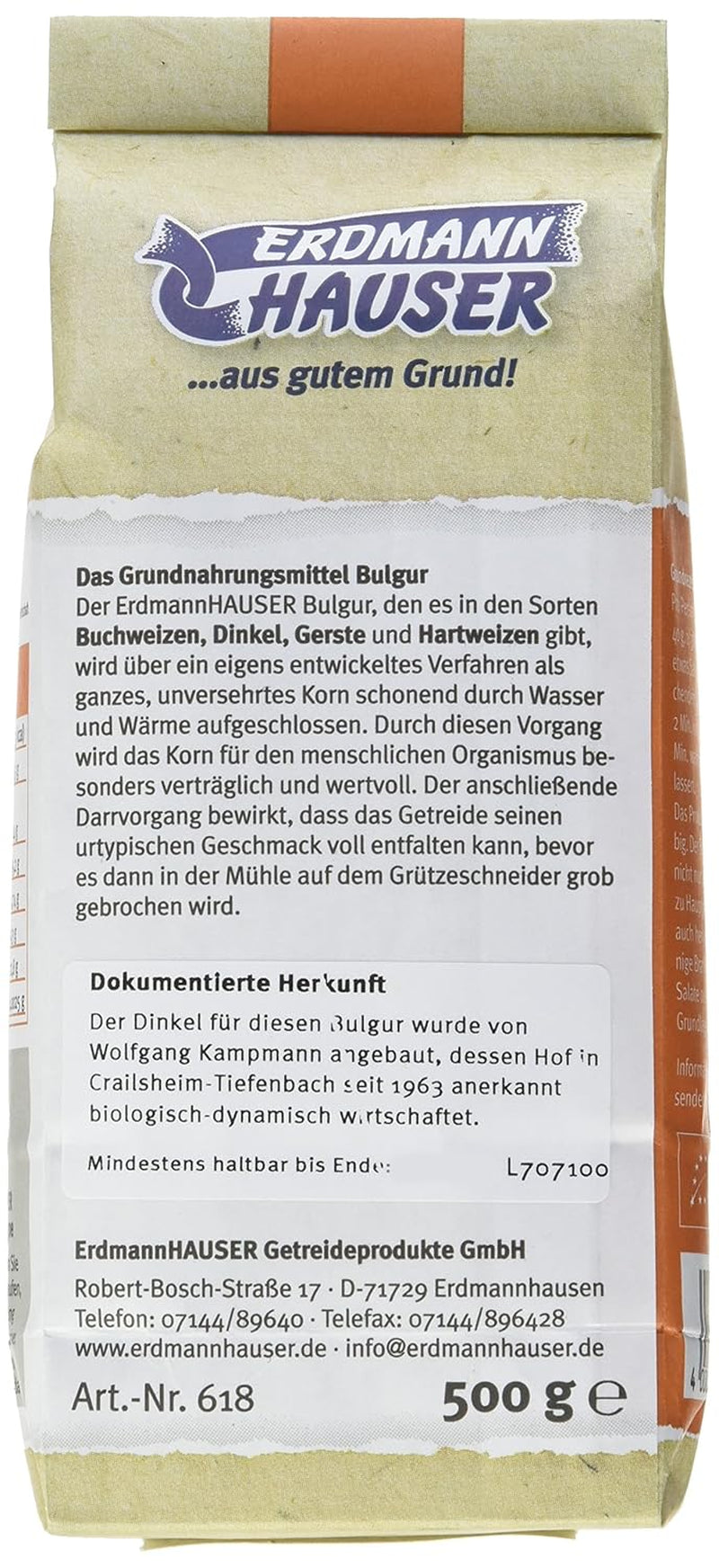 Bulgur Demeter ze špaldy | místní alternativa rýže | 500 g