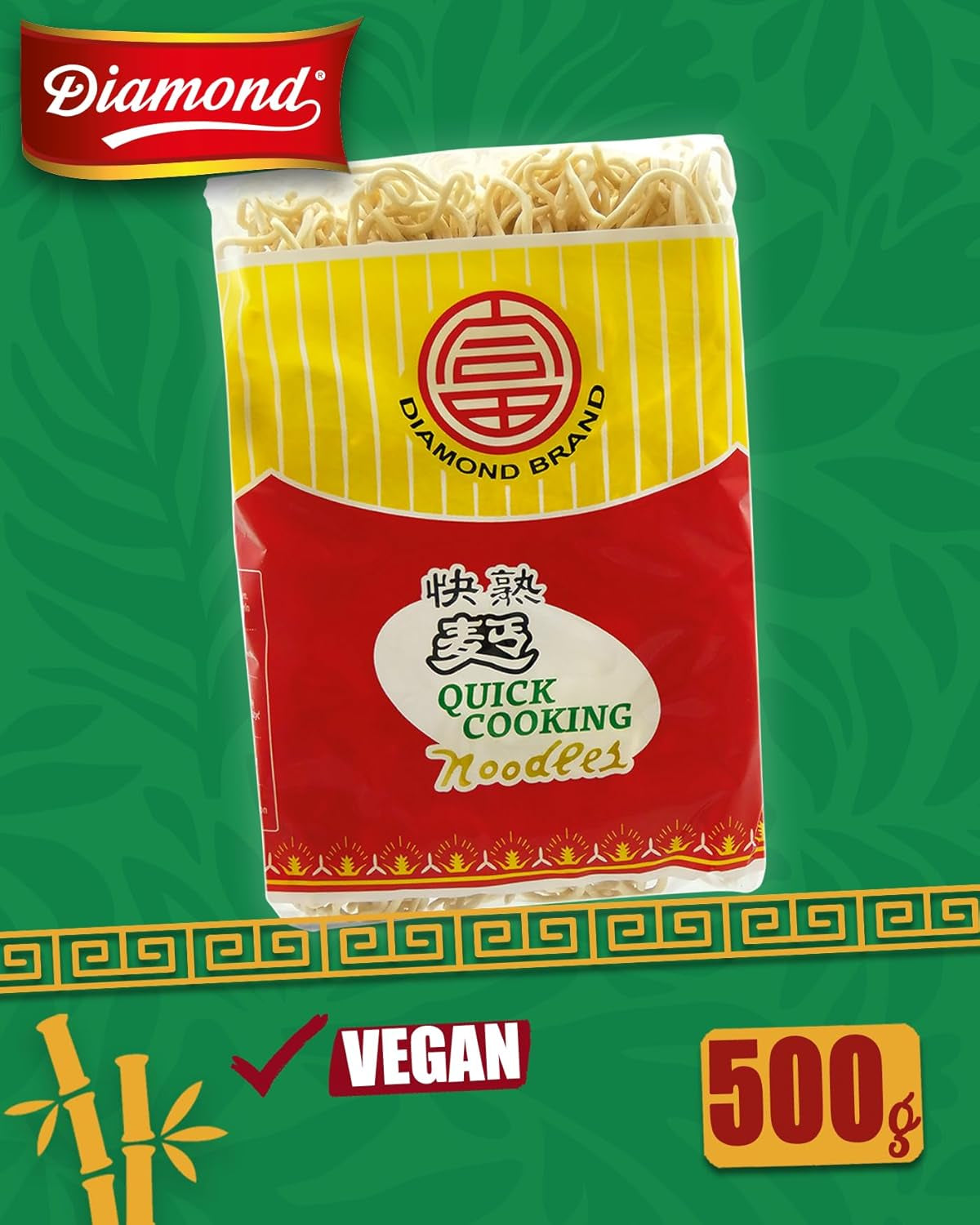 DIAMANTOVÉ instantní nudle bez vajec, instantní nudle z pšeničné mouky wok a přílohy – 4 x 500 g