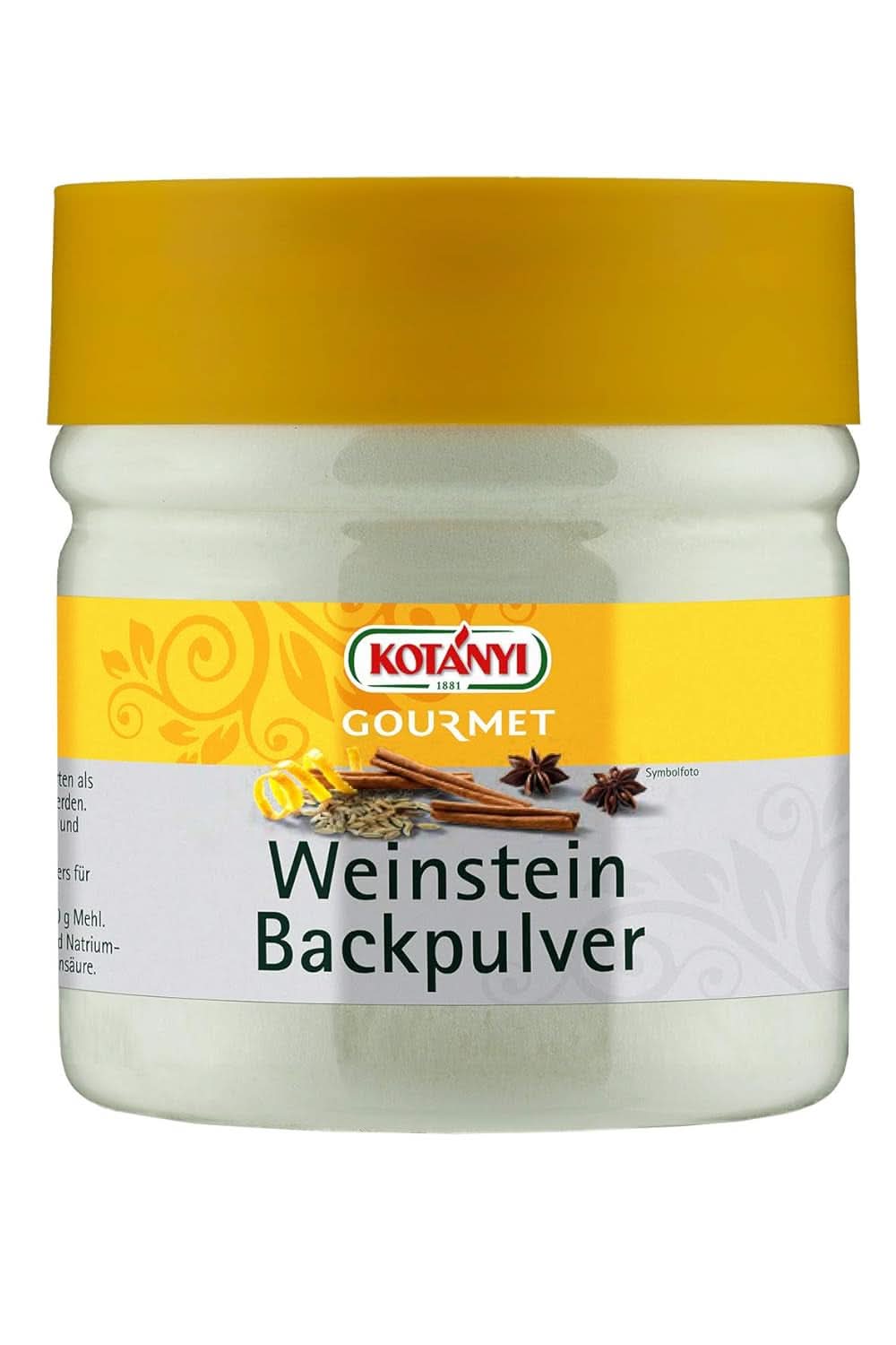 Kotanyi Gourmet Tartar přírodní alternativa prášku do pečiva pro nízkofosfátovou dietu, 310 gramů Kitchen Naty Shop