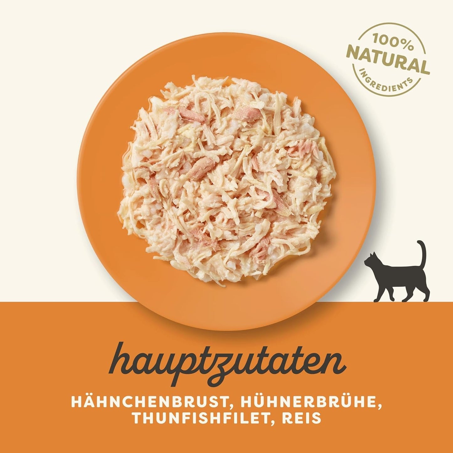 Applaws 100% přírodní Nassfutter für Katzen, Hühnerbrust mit Tunfischfilet in Brühe - Packung mit 12 x 70g Beuteln
