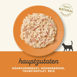 Applaws 100% přírodní Nassfutter für Katzen, Hühnerbrust mit Tunfischfilet in Brühe - Packung mit 12 x 70g Beuteln