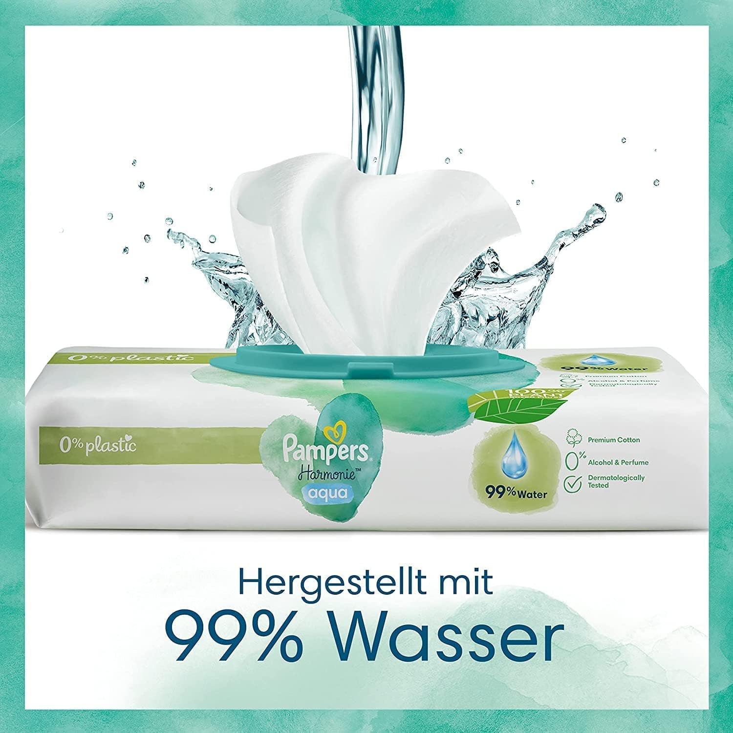 Harmonie Aqua sada dětských plen velikost 1 (2-5 kg, 180 ks), velikost 2 (4-8 kg, 240 ks), Half Moon Box a Aqua dětské ubrousky, 720 ubrousků (15 x 48), Baby Starter Kit