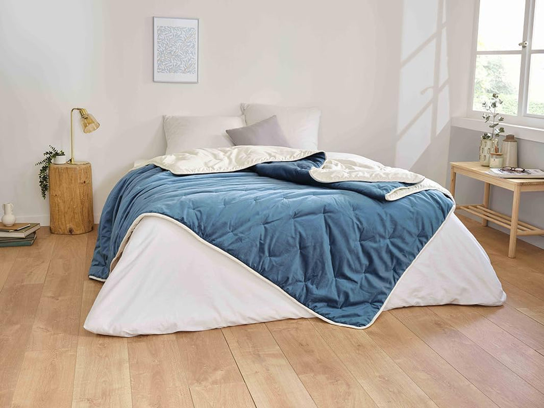 Přikrývka Toison D'Or Denali, 180 cm X 240 cm, paví modrá Přikrývky a přikrývky Naty Shop Výchozí název