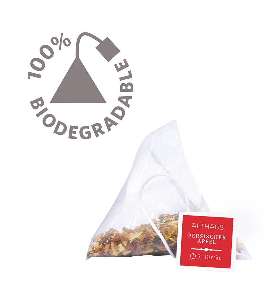 Althaus Tea PERSKÉ JABLKO ⋅ Ovocný čaj v pyramidových sáčcích PYRA PACK ⋅ Ovocný čaj s příchutí jablka ⋅ 15 X 2,75G