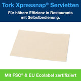 Tork Xpressnap Extra Soft Nature N4 dávkovač ubrousku, Premium, 1/2 x 2 vrstvy, 21,3 cm x 16,5 cm, 8 × 1 000 ubrousků, 12880