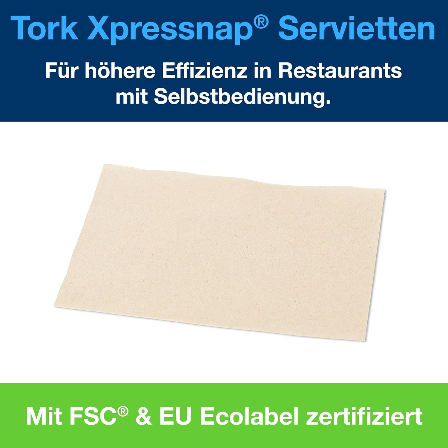 Tork Xpressnap Extra Soft Nature N4 dávkovač ubrousku, Premium, 1/2 x 2 vrstvy, 21,3 cm x 16,5 cm, 8 × 1 000 ubrousků, 12880