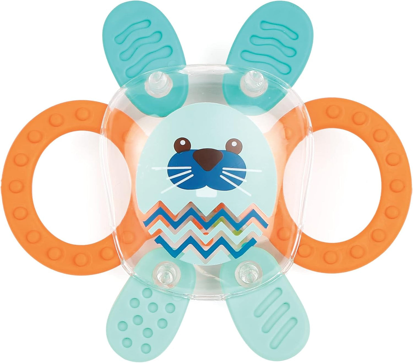 LUDI - Planet Bell - Hračka pro děti - Od 3 měsíců - Živé barvy, různé textury a originální tvar - Podporuje jemnou motoriku a zručnost Baby Toys Naty Shop Rabbit