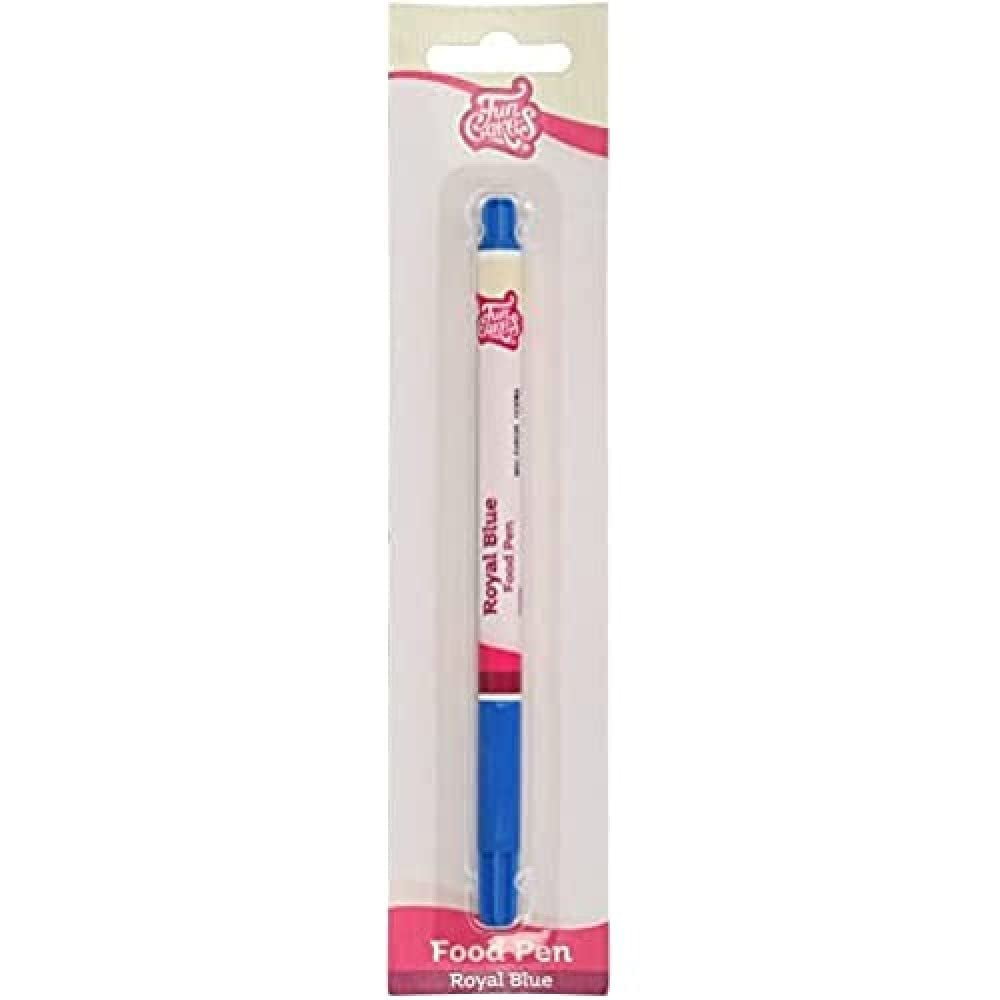Funcakes Food Color Pens, Royal Blue: Food Color Pens, Flexibilní hrot pro tlusté a tenké čáry, Jedlé pero na sušenky, dorty, fondant a další, Skvělé pro personalizaci, Halal Certified