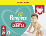 Pampers (stará verze), kalhotky, velikost 4, 9kg-15kg, tři balení (1 x 88 plen)