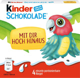 Kinder čokoláda (20 x 50 g) – valentýnský dárek pro něj a pro ni, karnevalové a masopustní sladkosti – plněné mléčné čokoládové tyčinky – 20 balení po 4 samostatných tyčinkách