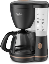 Espresso kávovar Tefal Includeo Filter, Espresso extrémně snadné použití, Vhodné pro praváky i leváky, Automatické otevírání víka, 1,25 l, 10 až 15 šálků, CM533811