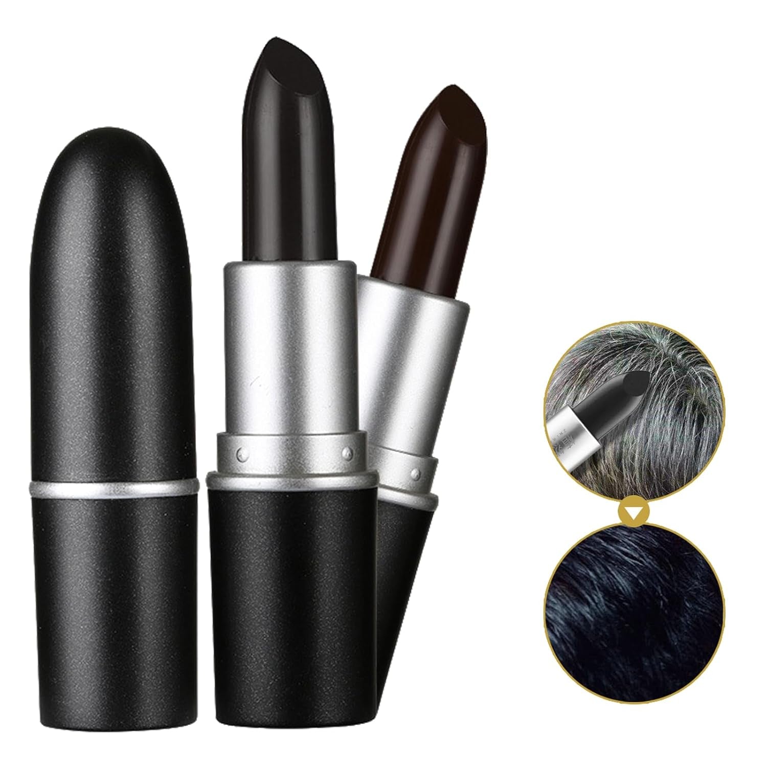 Tyčinka na barvení vlasů Dočasná barva na vlasy Rtěnka Barva na vlasy Dočasná rtěnka Barva na vlasy Bílá barva Kryt na vlasy DIY Makeup Stick Barva na vlasy Černá Hnědá Barva na vlasy Naty Shop Výchozí název