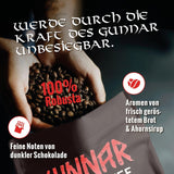 Blank Roast - GUNNAR - 1kg - Whole Kaffee-Bohnen Extra Strong - Kräftige Robusta-Röstung - 494mg Kaffein je Tasse - Würzig & Kraftvoll mit Noten von dunkler Schokolade - Säurearm