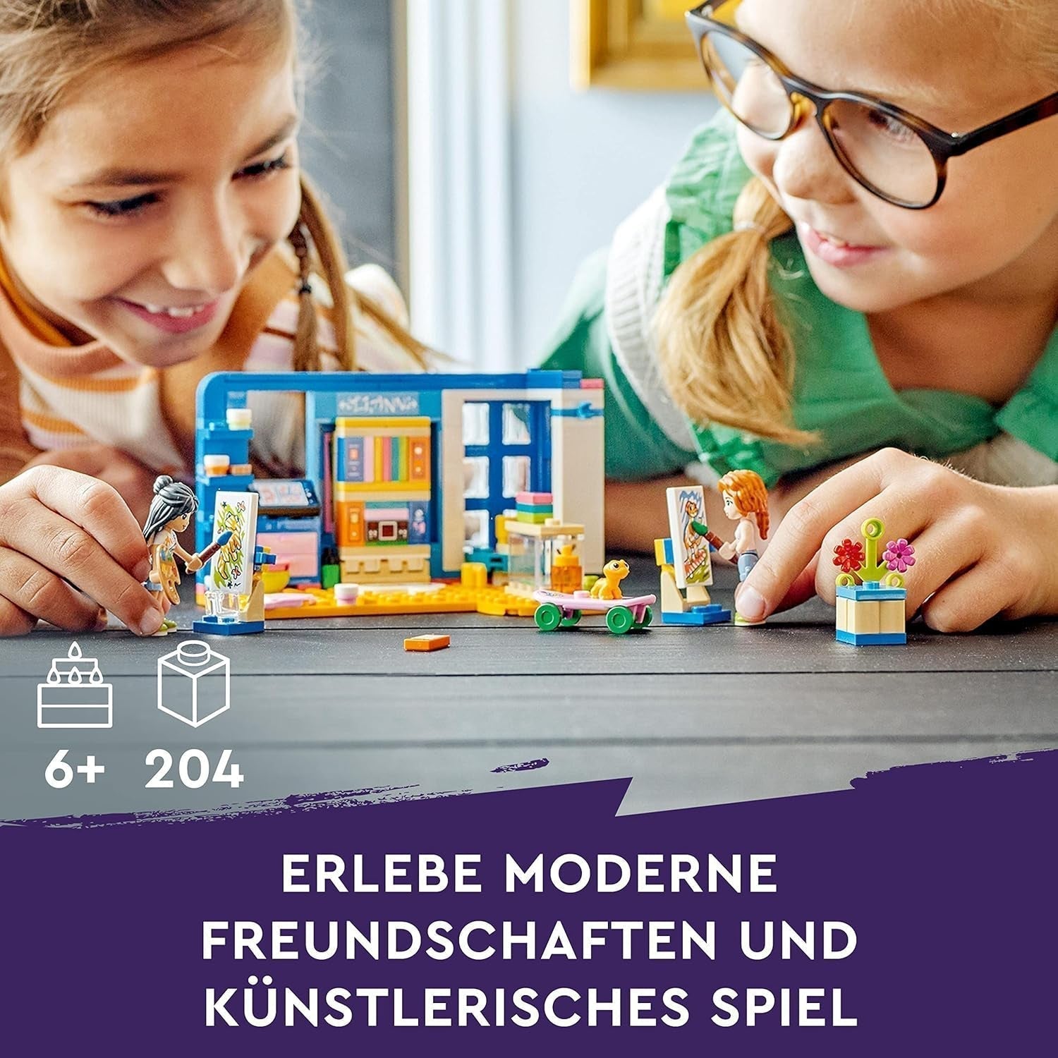 LEGO 41739 Friends Liannin pokoj, minihračka s výtvarným motivem, malý sbírkový dárek s Liann, podzimní mini panenky a domácí mazlíčci Stavebnice řady 2023 Besuche den LEGO-Store