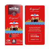 Caffè Mauro Torrefazione Kaffeekapseln Espresso Original, Intensität 10/10-50 Kapsel aus Aluminium - Kompatibilní s Nespresso* Haushalts-Espressomaschinen - Hergestellt v Itálii