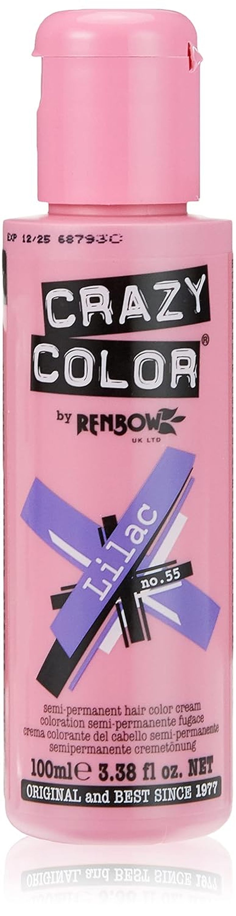 GO TOXIC UV semipermanentní krém na barvení vlasů, 100 ml (1 balení) Barva na vlasy Naty Shop 55 Lilac 100 Ml (1 balení)