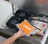 Vakuová souprava Küchenprofi EASYFRESH | Sada 7 kusů | 1x elektrická vakuová pumpa, 1x vakuová dóza S, M a L, 3x vakuové sáčky 22x21 cm | borosilikátové sklo, vysoce kvalitní plast | příprava a skladování Boxy na skladování potravin Naty Shop