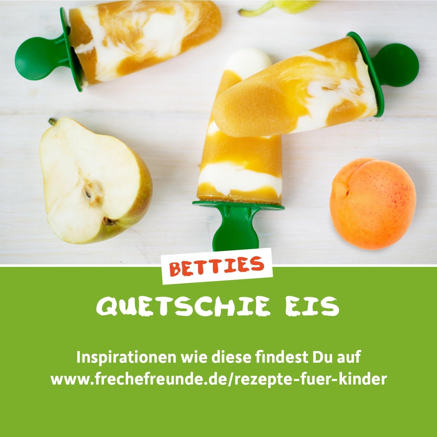FRECHE FREUNDE Bio Quetschie Jablko, Erdbeere, Himbeere mit Grieß, Fruchtmus mit Getreide in Quetschbeutel für Baby from 6. Month, vegan, 6er Pack (6 x 100g)
