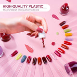 100 Stück Nail Art Tips Prsten,Nagelspitzen Nagel Display Transparentní Nägel Kunstspitzen Sticks,Nagelkunst Praxis Für Nagelstudio Und Anfänger Display Tipy pro DIY nail Art