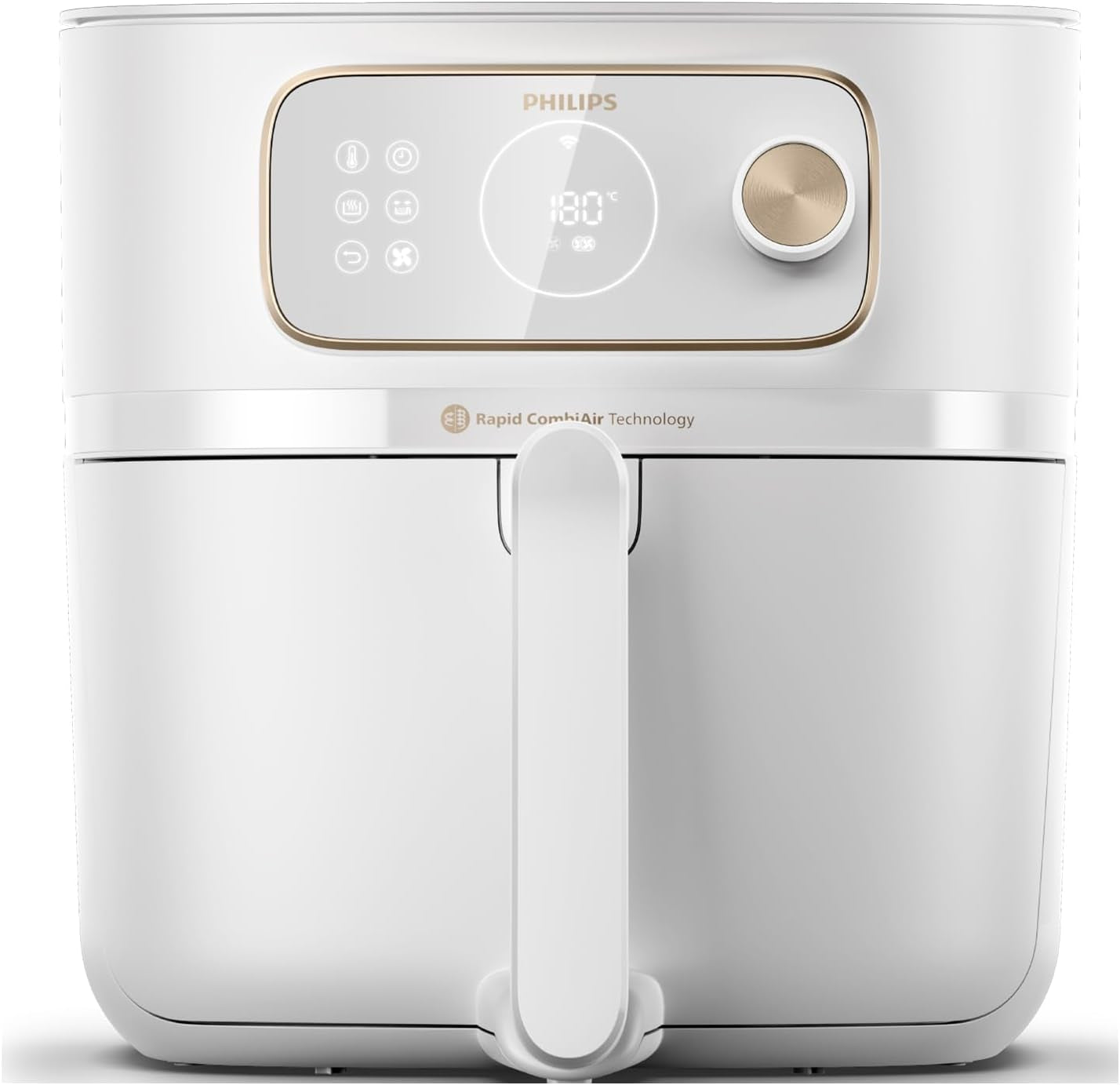 Philips 3000Er Airfryer XL - technologie Rapid Air, smažení s až o 90 % méně tuku, kapacita 1,2 kg, 6,2 litrů, dotykový displej Spotřebiče Naty Shop Weiß Bezdrátové připojení s automatickým vařením 8,3 l