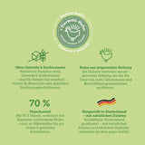 Mokré krmivo pro kočky MERA Cats Nature Sensitive s kuřecím masem 12x85g | Monoprotein, bez cukru a bez obilovin | Vysoký obsah masa a lehce stravitelné vlhké krmivo pro kočky