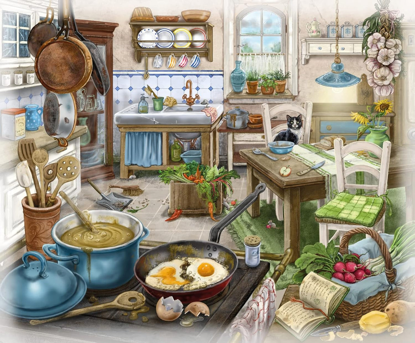 Puzzle Ravensburger EXIT - The Ghostly Manor House - 6X 99dílné puzzle pro dospělé a děti milující puzzle ve věku od 10 let Puzzle Naty Shop
