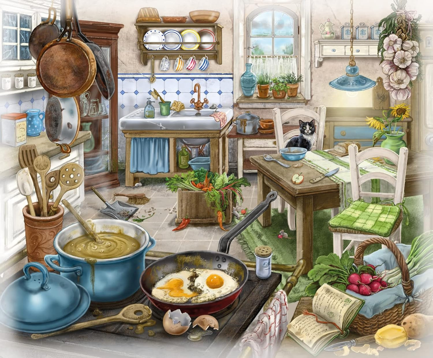 Puzzle Ravensburger EXIT - The Ghostly Manor House - 6X 99dílné puzzle pro dospělé a děti milující puzzle ve věku od 10 let Puzzle Naty Shop
