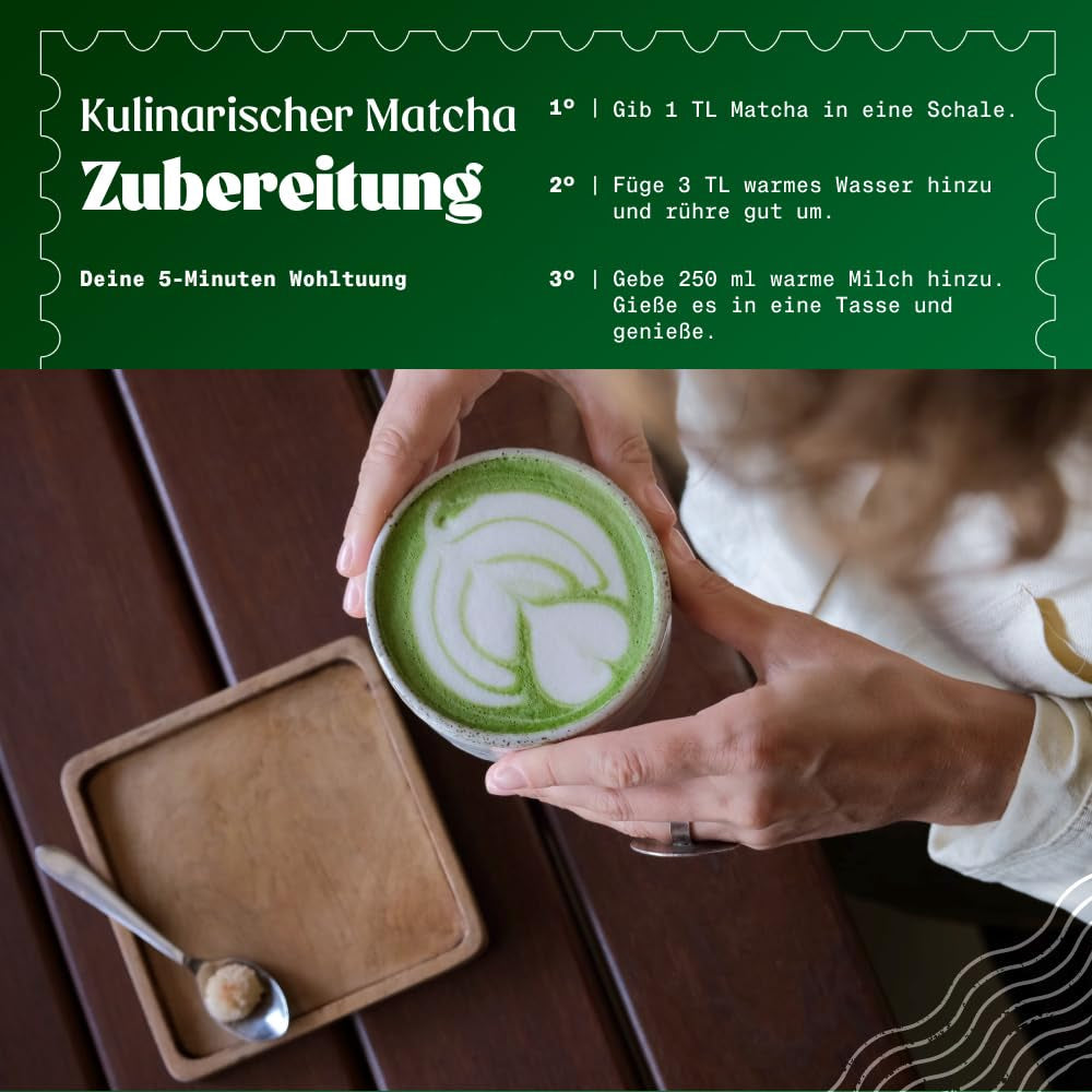 Naturalebio BIO Zelený čaj prášek 100g. Na vaření a pečení. Originální japonská matcha. Zelený čaj z Japonska, veganský, bezlepkový a bez GMO. Přírodní organický produkt.