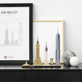 Stavebnice LEGO Architecture New York City, Stavebnice Skyline se Světovým obchodním centrem a Sochou Svobody, Řemesla pro dospělé, Dekorace do domácnosti a kanceláře, Dárky pro ženy a muže 21028 Stavebnice Besuche den LEGO-Store
