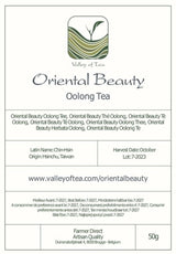 Oriental Beauty Taiwan Oolong čaj - Dongfang Meiren Tchajwanský čaj - Wu Long White Tips nebo Modrý čaj Wu Long Tea Orientální modrý čaj Modrý čaj Olong Čaj Olong Čaj Organický Oolong Čaj Olong Čaj