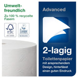 Toaletní papír Tork Jumbo White T1, Advanced, 2 vrstvy, 6 × 380 M, 472118