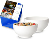 Sada 2 misek na cereálie Villeroy & Boch For Me, bílá, vhodná do myčky, vhodná do mikrovlnné trouby, misky pro 2, misky, misky na cereálie, občerstvení nebo omáčky, talíř, prémiový porcelán