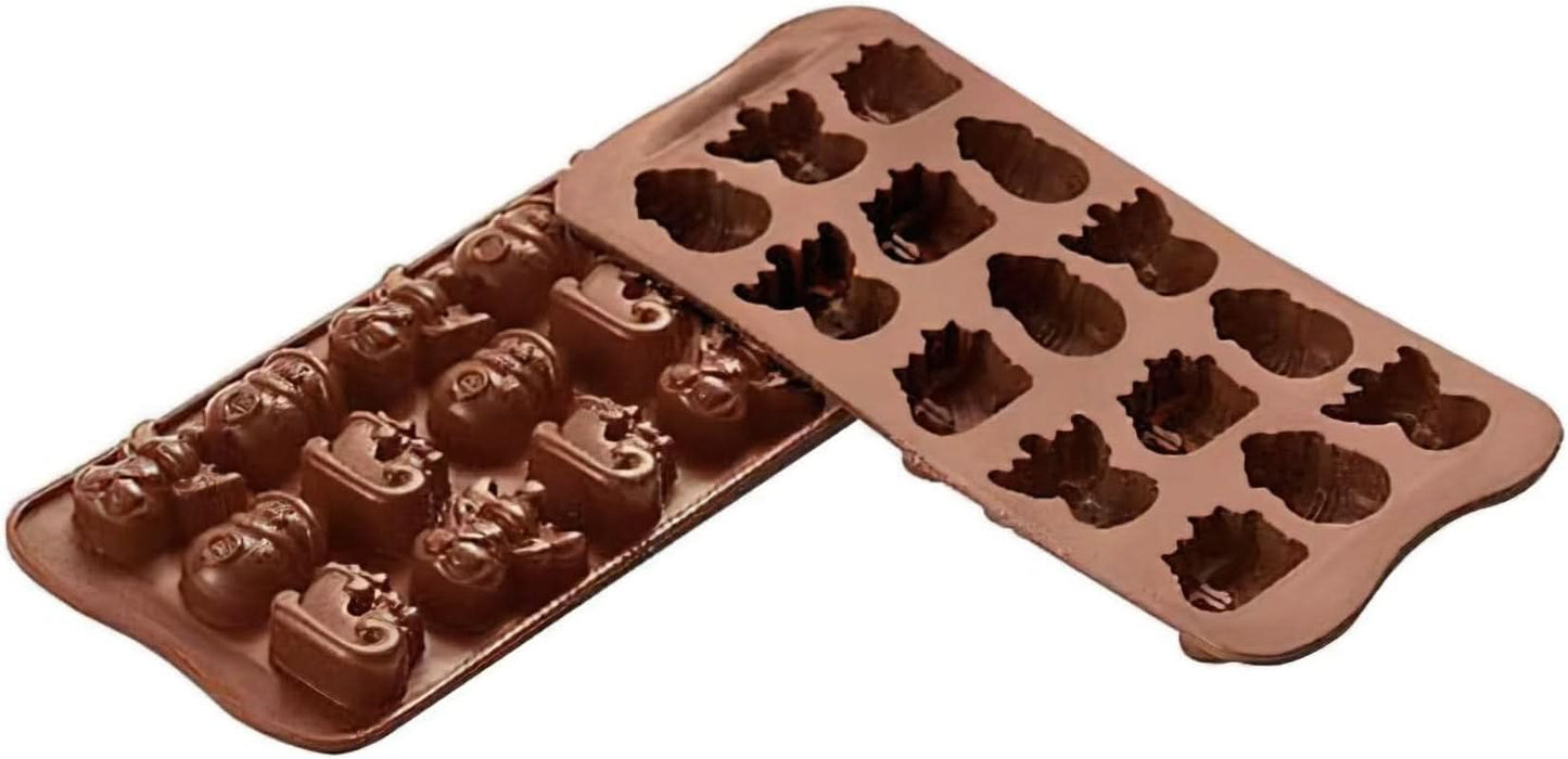 Silikomart 199194, na čokoládové pralinky, zimní motiv Kuchyně Naty Shop Zima