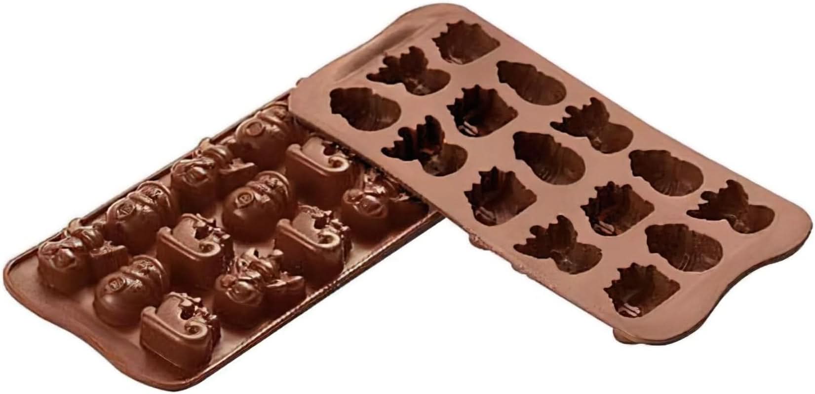 Silikomart 199194, na čokoládové pralinky, zimní motiv Kuchyně Naty Shop Zima