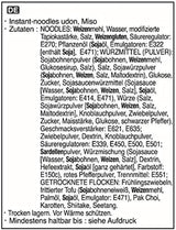 Allgroo Udon instantní nudle - Miso, polévka Udon, pikantní, aromatické, rychlá příprava - obsahuje 3 porce - 1 x 690 g