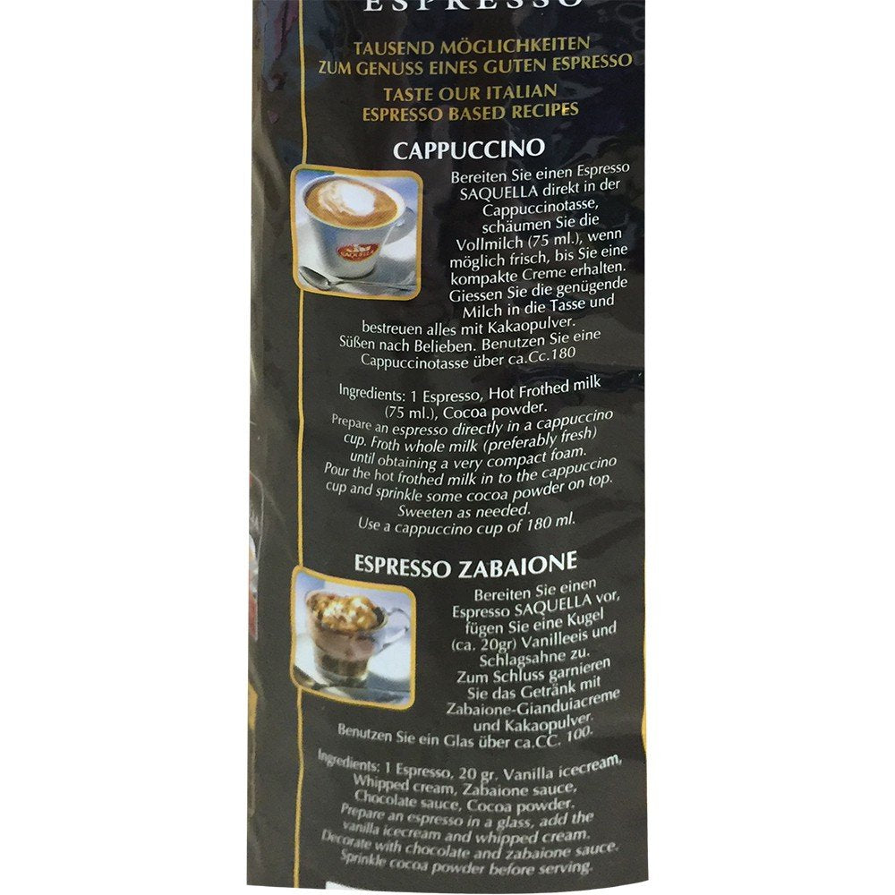 Kafffe, Bar Italia Espresso, gran crema (1 kg, sáček), balení 1 ks
