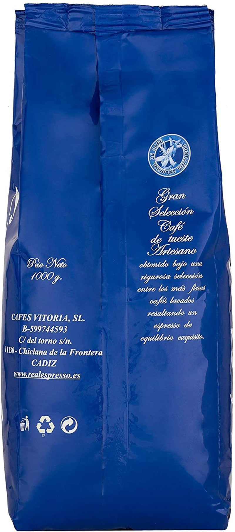 Zrnková káva bez kofeinu 1 kg přírodní 100% - Espresso Intenzivní chuť z Kolumbie a Brazílie.