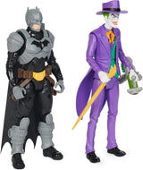 DC Batman Adventures Sada akční figurky Batman vs the Joker, 30 cm – 2 plně pohyblivé figurky s 12 ozubenými koly pro vzrušující hraní rolí, hračka pro 4+ děti Akční figurky Naty Shop