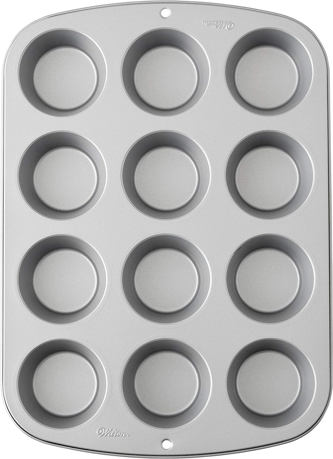 Wilton 03-3118 Cupcake-/muffin Backform, Recipe Right, Antihaft, 12 Vertiefungen, Grau Formy a plechy na pečení Naty Shop