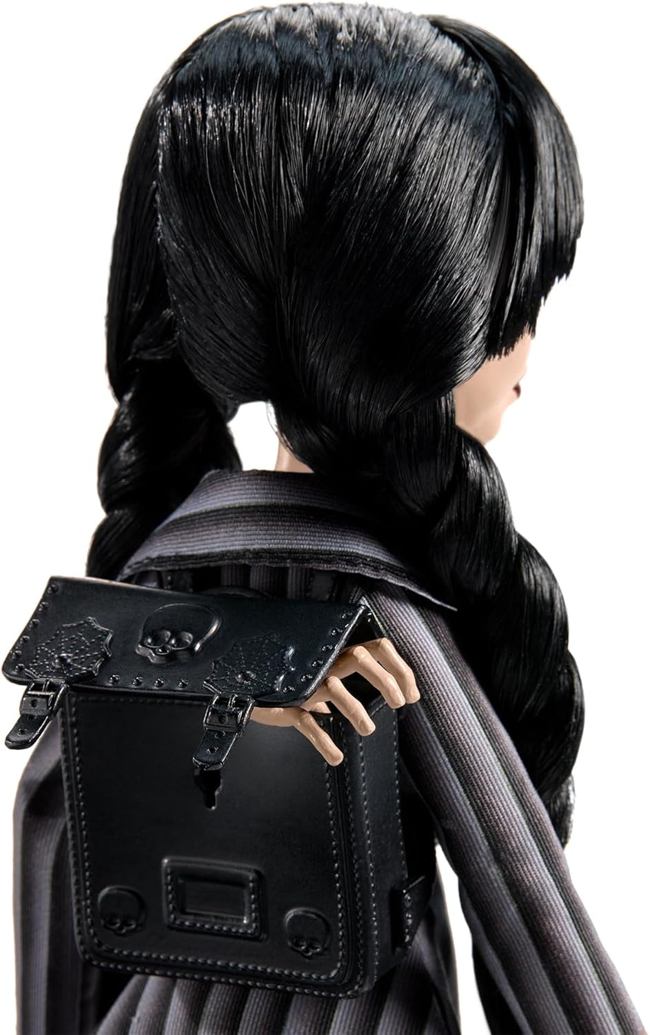 Panenka Monster High Wednesday a doplňky Sběratelská figurka Wednesday Addams v Uniformě Akademie Nevermore s ledově chladnou rukou a stojanem na panenky HXJ04 Naty Shop Dolls