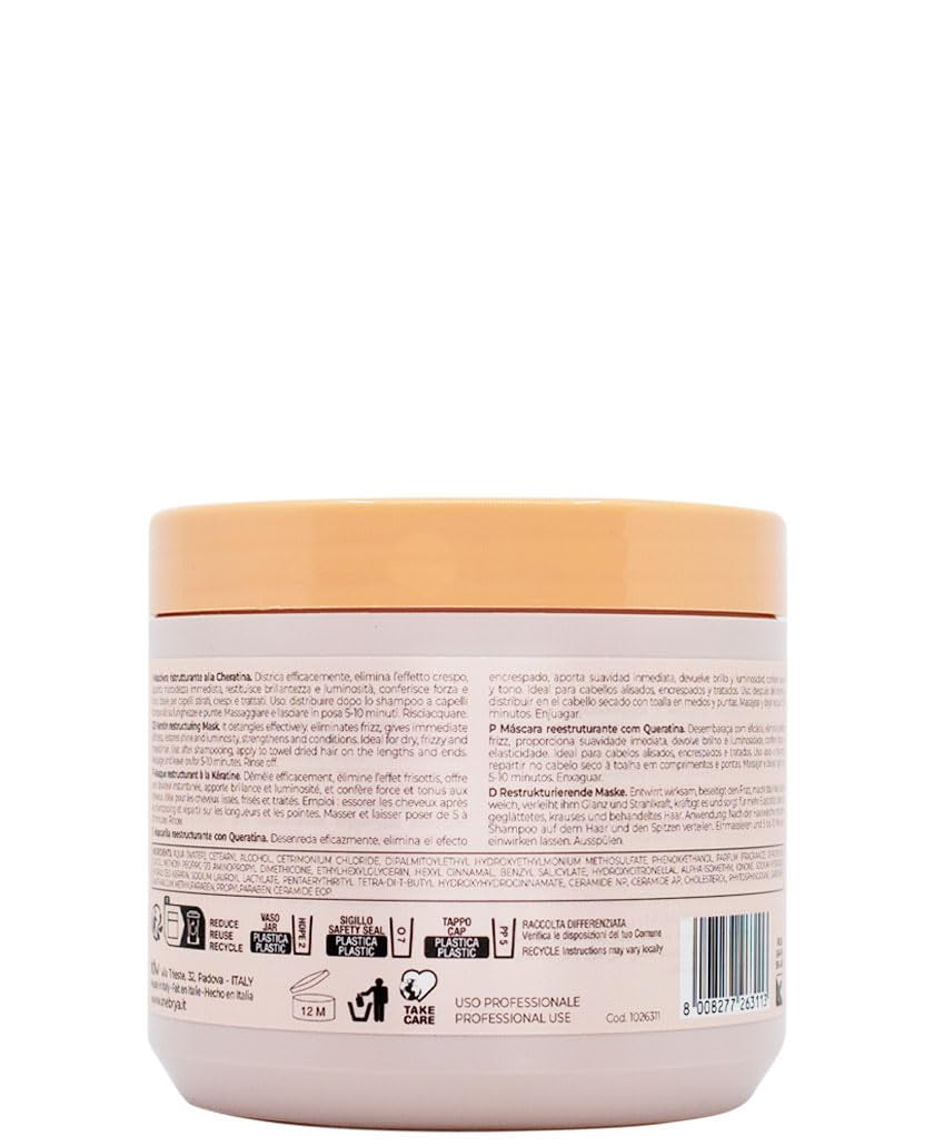 Restrukturalizační maska Keratin Ice Cream. Restrukturalizační maska na vlasy, 500 ml Naty Shop maska na vlasy
